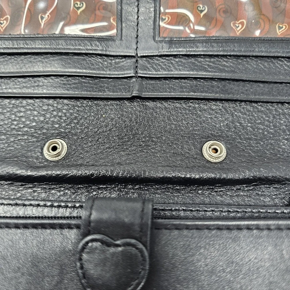 Brighton Brown Croc Embossed Patent Leather Crossbody Bag Wallet